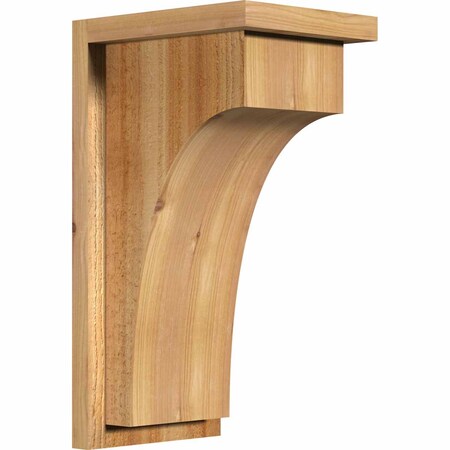 Ekena Millwork Huntington Rough Sawn Corbel w/Backplate, Western Red Cedar, 8"W x 10"D x 18"H COR08X10X18HUN01RWR